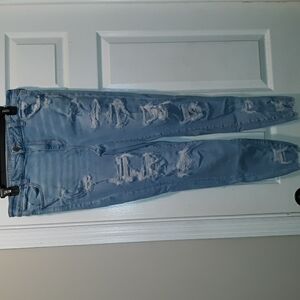 American Eagle Next Level Stretch "Hi-Rise Jegging" Distressed Jean 2021